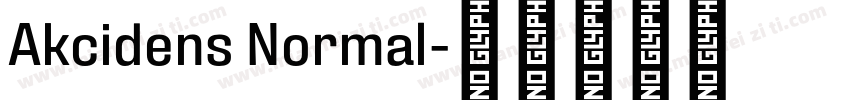 Akcidens Normal字体转换